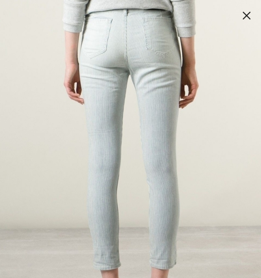 NWT Koral hi-rise pinstripe crop jeans Sz. 31 - Picture 2 of 7